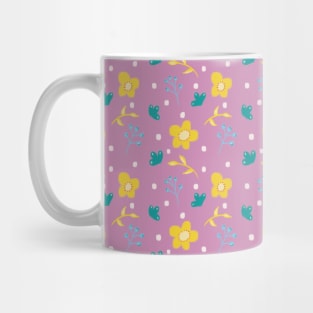 Spring Longing Collection - Flower Puffs Pattern Mug